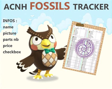 acnh fossils checklist.